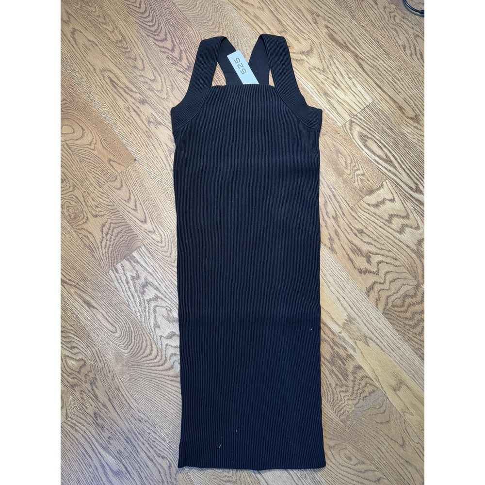 525 x REVOLVE Ribbed Racerback Pencil Dress Black XS SP22S089